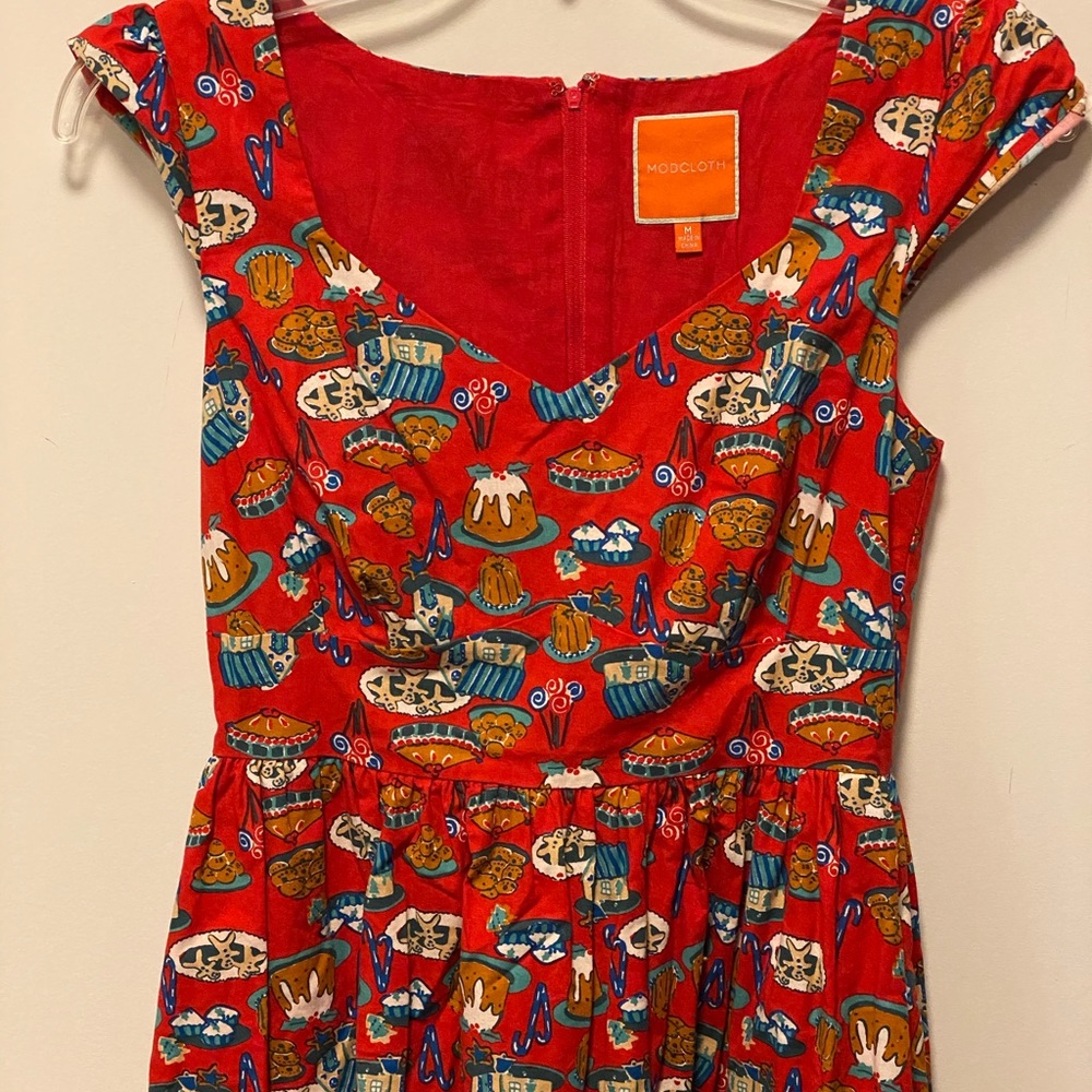 ModCloth Christmas Dress - Medium